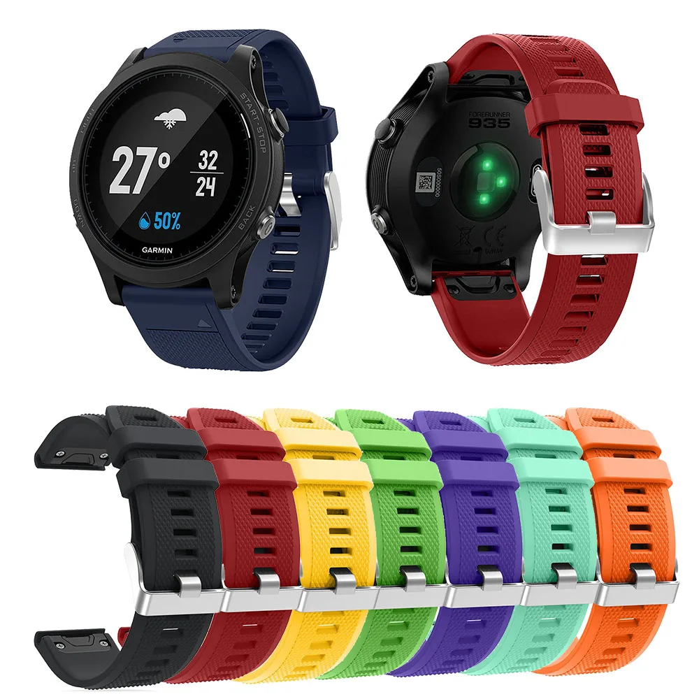 22 мм силиконовый ремешок для Garmin Fenix 5 5 Plus Quick Fit релиз ремешок для Gamin Forerunner 935/Instinct/Fenix 6 Смарт-часы