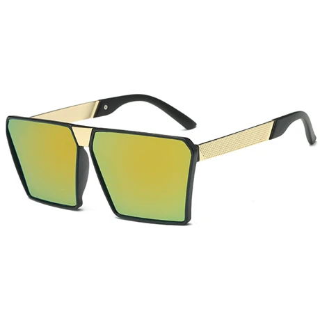 Брендовые солнцезащитные очки для детей, UV400 покрытие, солнцезащитные очки, камуфляжная оправа, очки для маленьких мальчиков и девочек, красивые солнечные очки oculos - Цвет линз: Золотой