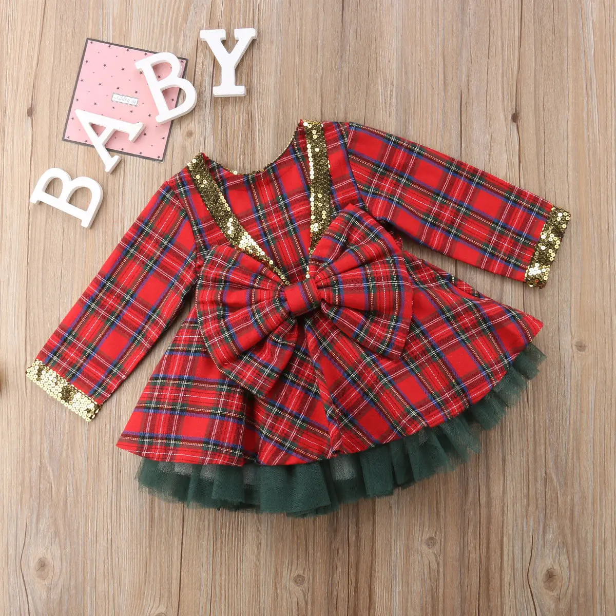 Pudcoco/комплекты одежды для девочек рождественское праздничное платье для маленьких девочек+ юбка-пачка комплект одежды из 2 предметов