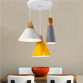 

Nordic style simple bar counter lamp bedroom bedroom coffee shop restaurant personality 1/3heads small pendant light T0106