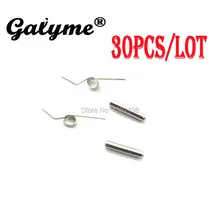 30 компл./лот Новые L R Кнопки пружины с стержнями Замена для GBASP правый левый мальчик кнопки пружины подходят GameboyGB Advance SP игры