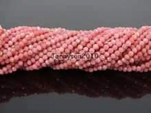 Grade AAA Brilliant Cut Shining Natural Rhodonite Gems Stones 2mm Faceted Round Beads 15″ Jewelry Making 2 Strands/Pack