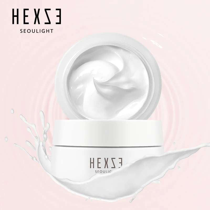 をhexze雪白いクリーム50グラムライトニングホワイトニングスキンブリーチ怠惰な顔クリーム美白保湿スキンケア明るいスキントーンフェイシャルクリーム Cream Pen Cream Milkcream Bronze Aliexpress