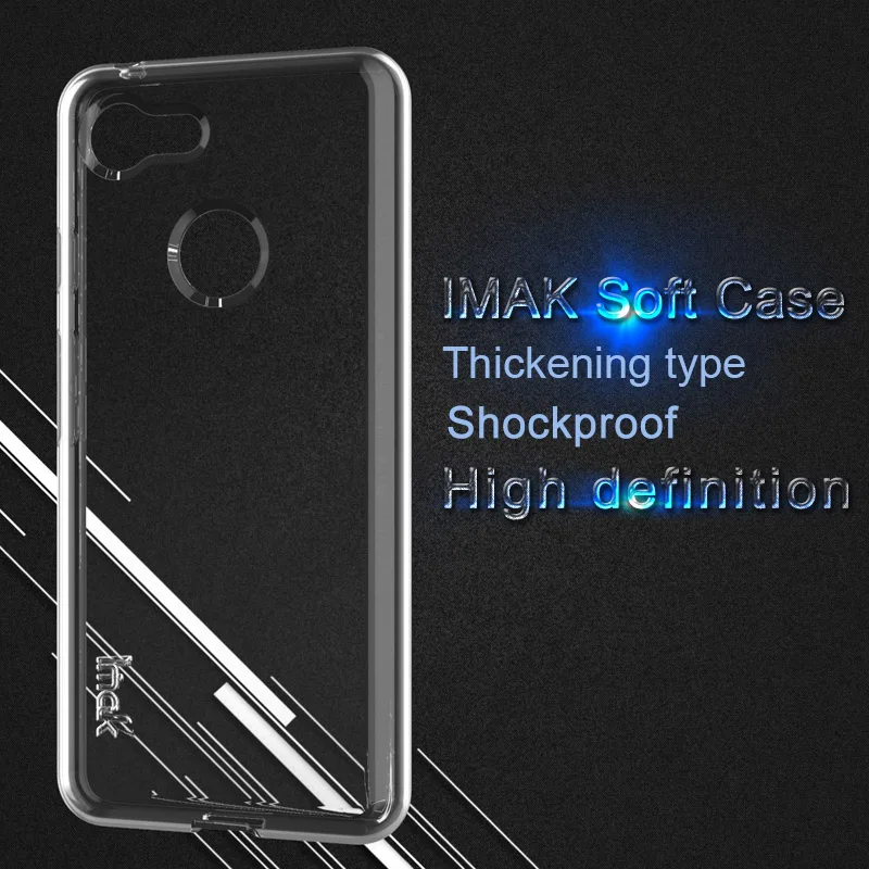 For Google Pixel 3 XL case iMAK UX5 Super-slim Stealth Soft Clear TPU Phone 3a Bumper |