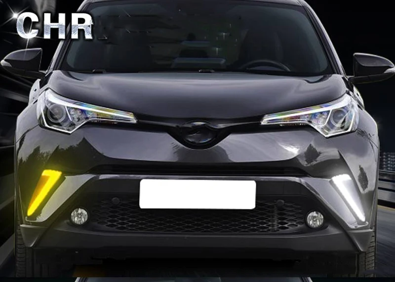 Автомобильный мигающий 1 комплект для Toyota CHR C-HR автомобильный DRL дневные ходовые огни авто задний бампер стоп-сигнал задний фонарь