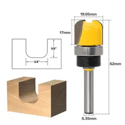 1/4 дюймов хвостовик 3/4 диаметр чаша фрезы круглое дно резчик по дереву Древесины Измельчители вырезка станок