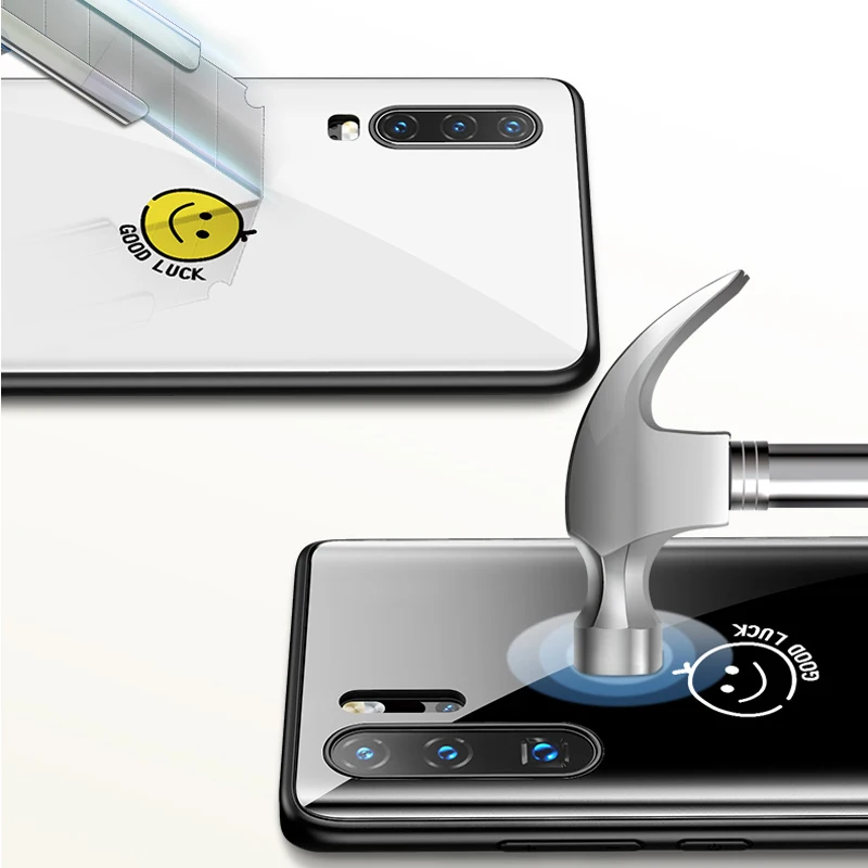 Изогнутый стеклянный чехол 9D для Huawei P30 Pro закаленное стекло силиконовая рамка p30
