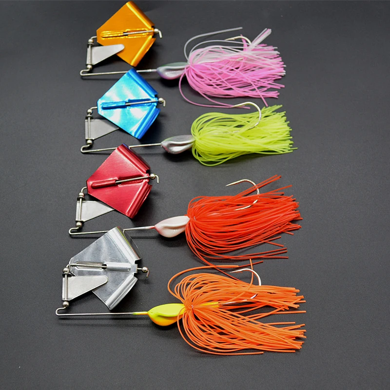 Topwater Fishing Lure Buzzbait Surface Water Tractor 11cm/21g Tassel