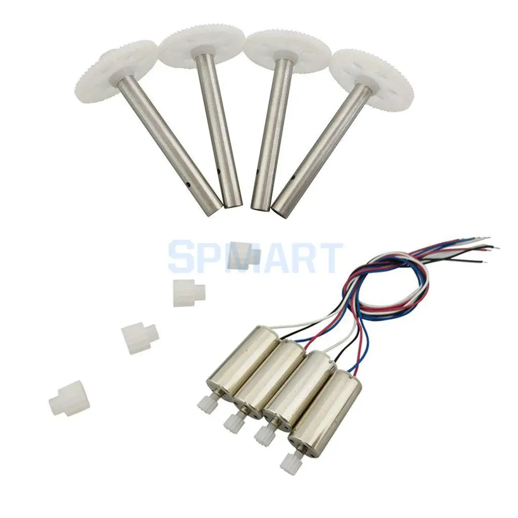 1 Set Pinion & Motor & Spindle Main Gear for JJRC H12C DFD F181 RC Remote Control Drone Quadcopter Spare Parts