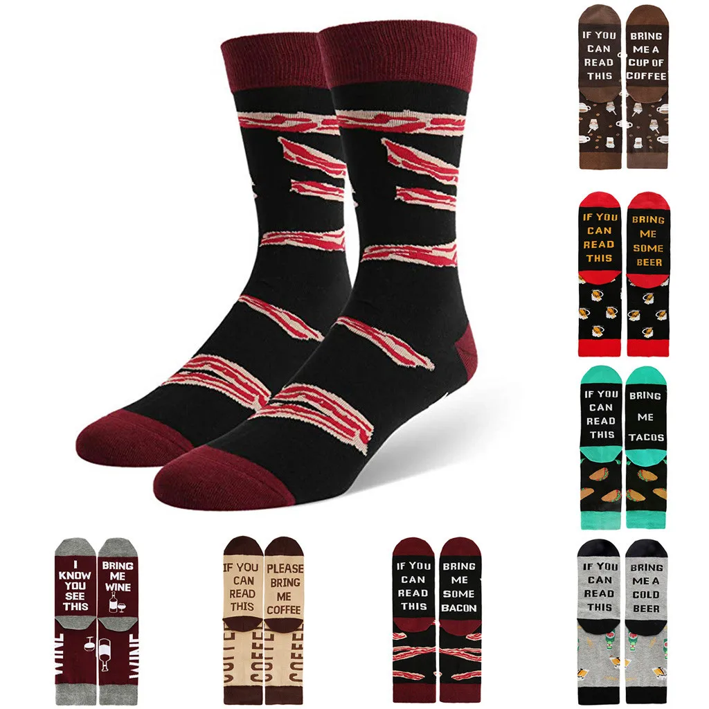 

Fshion Style Men Women Novelty Funny Saying Crew Socks If You Can Read This Socks Casual For Men Women