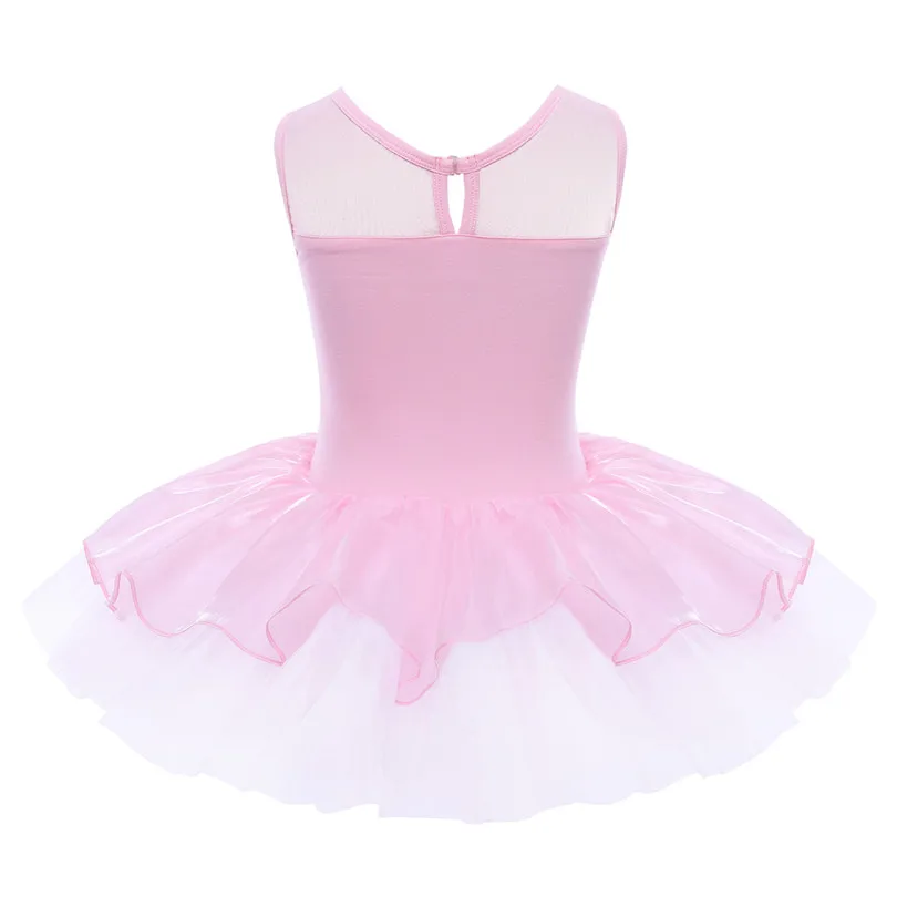Балетное платье для девочек балетный костюм без рукавов с блестками гимнастические трико для девочек балетное представление платье
