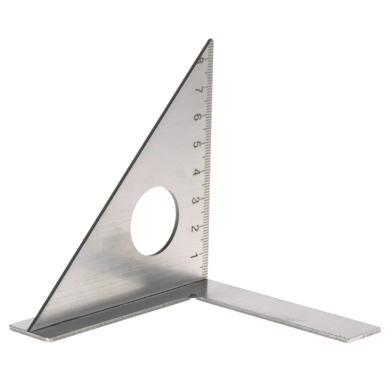 

Woodworking Ruler Square Layout Miter Triangle Rafter 45C 90 degree Metric Gauge -v