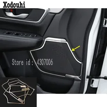 Car styling copertura bastone rivelatore interno All’interno Della Porta Audio Parlare del Suono della lampada Anello di diamanti cornice cornice parte 4 pz Per Honda CRV CR-V 2017 2018