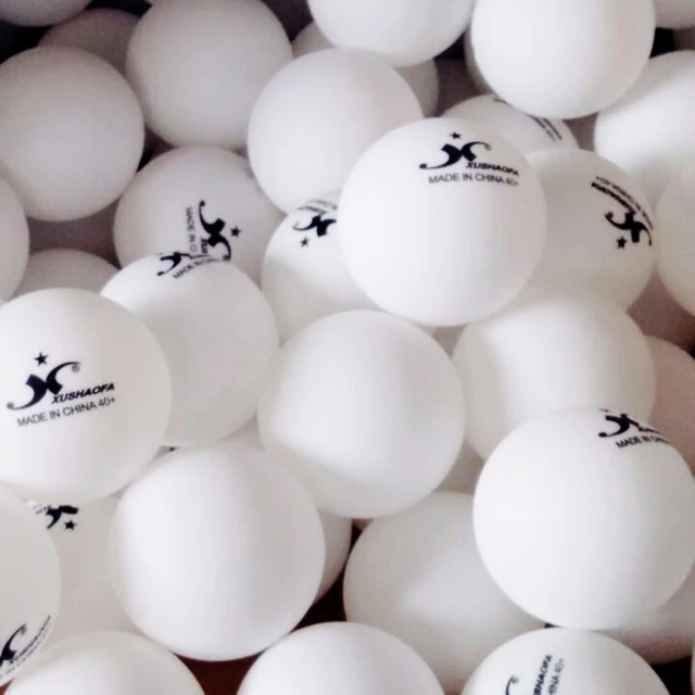 50 Balls/lot XUSHAOFA Original Seamless 40+ Poly Table Tennis Balls 1