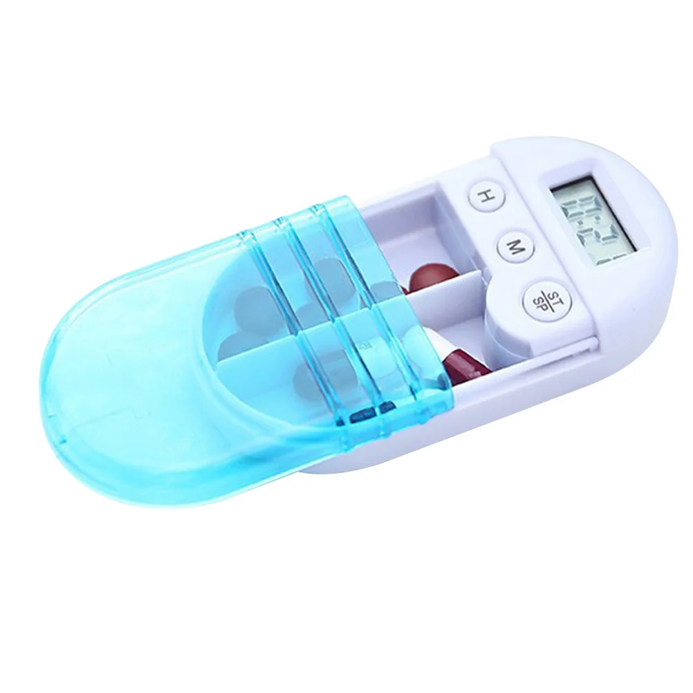 Portable Electronic Digital Pill Box Timer with Alarm Smart Pill Case