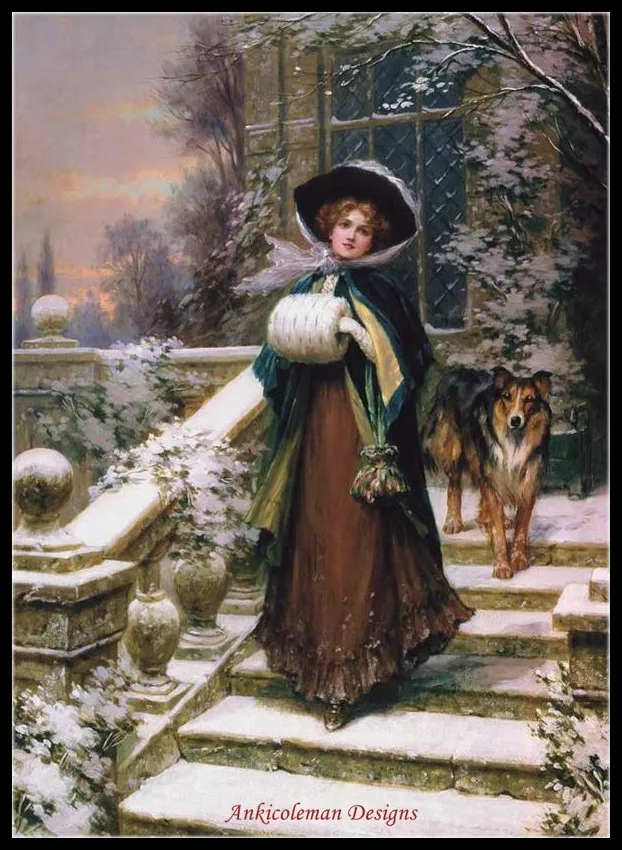 Preise Stickerei Kreuzstich Kits Hand Handwerk 14 ct DMC DIY Kunst Handgefertigten Dekor Eine Winter Rose