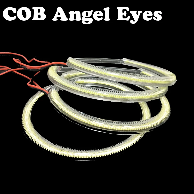 

Ultra Bright COB Angel Eyes Rings For Mazda 3 Daytime Running Lights Car COB Angel Eyes Headlight Halo Rings Kit Good Quality