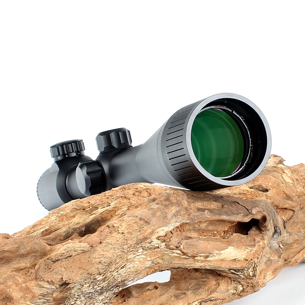 KANDAR 10x42 AOE стекло Сетка красный с подсветкой RifleScope фиксированное увеличение 10x Охота прицел тактический Оптический