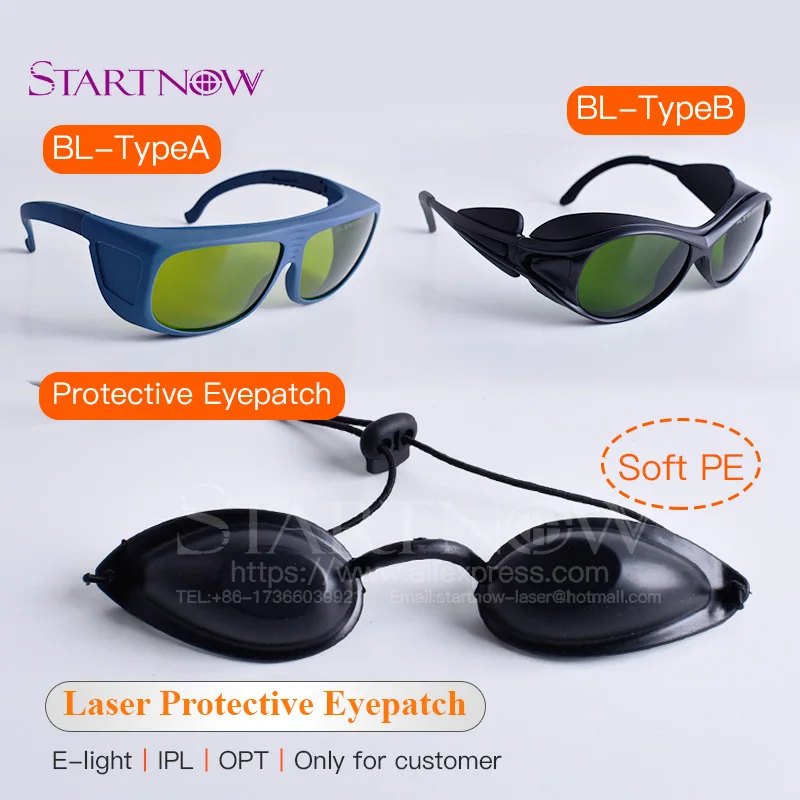 

OPT E-light IPL Laser Protective Glasses Safety Goggle Soft Eyepatch Black Eyecup For Cosmetology Medical Beauty Clinic Customer