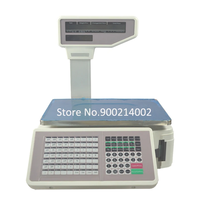 

110v/220v Commercial Digital Price Computing Scale 66 lbs with Label Printer