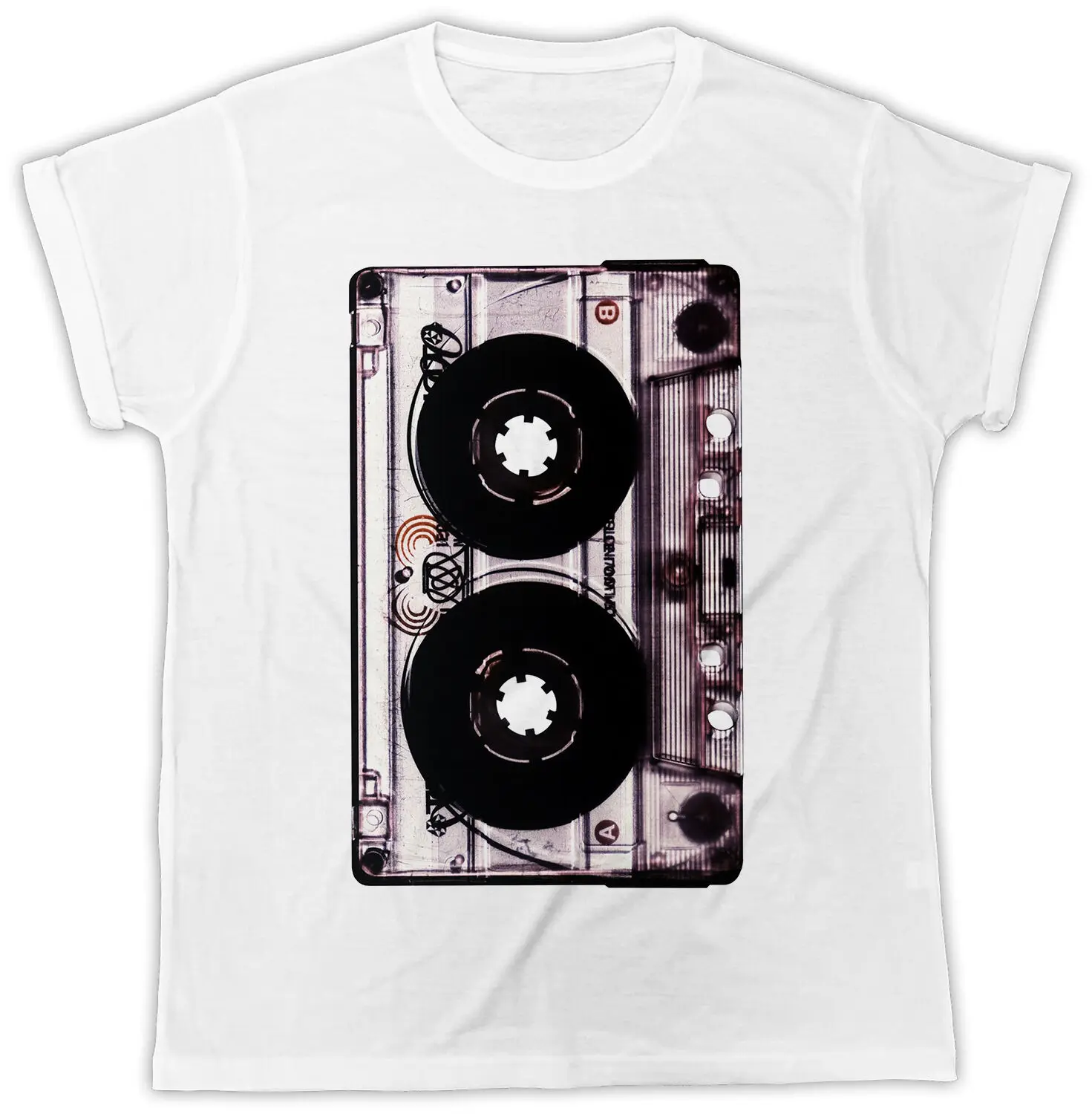 VINTAGE CASSETTE TAPE POSTER IDEAL GIFT PRESENT COOL SHORT SLEEVE UNISEX T SHIRT | Мужская одежда