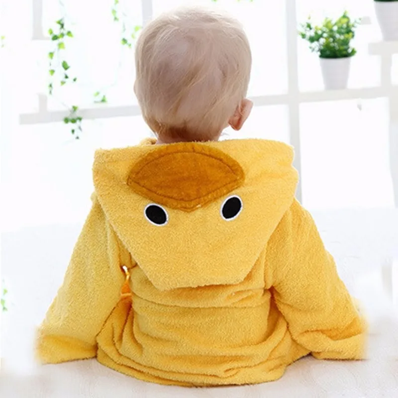 Winter Spring Autumn Animal Style Baby Clothing Boys Girls Robes Cartoon Bathrobe Sleepwear Robe