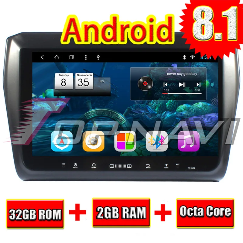 Автомобильный Android 8 1 PC Magnitol плеер для SUZUKI IGNIS 2017 Topnavi Octa Core Auto Media Center no DVD Head Unit free map