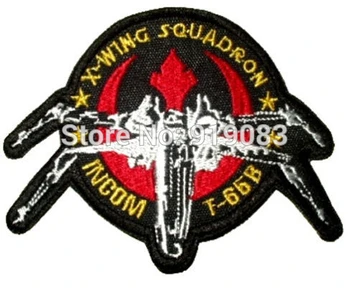 

4" X-wing Squadron Incom Embroidered Patch Star Wars Darth Vader Rebel Luke Skywalker Movie TV Series Emblem iron on badge
