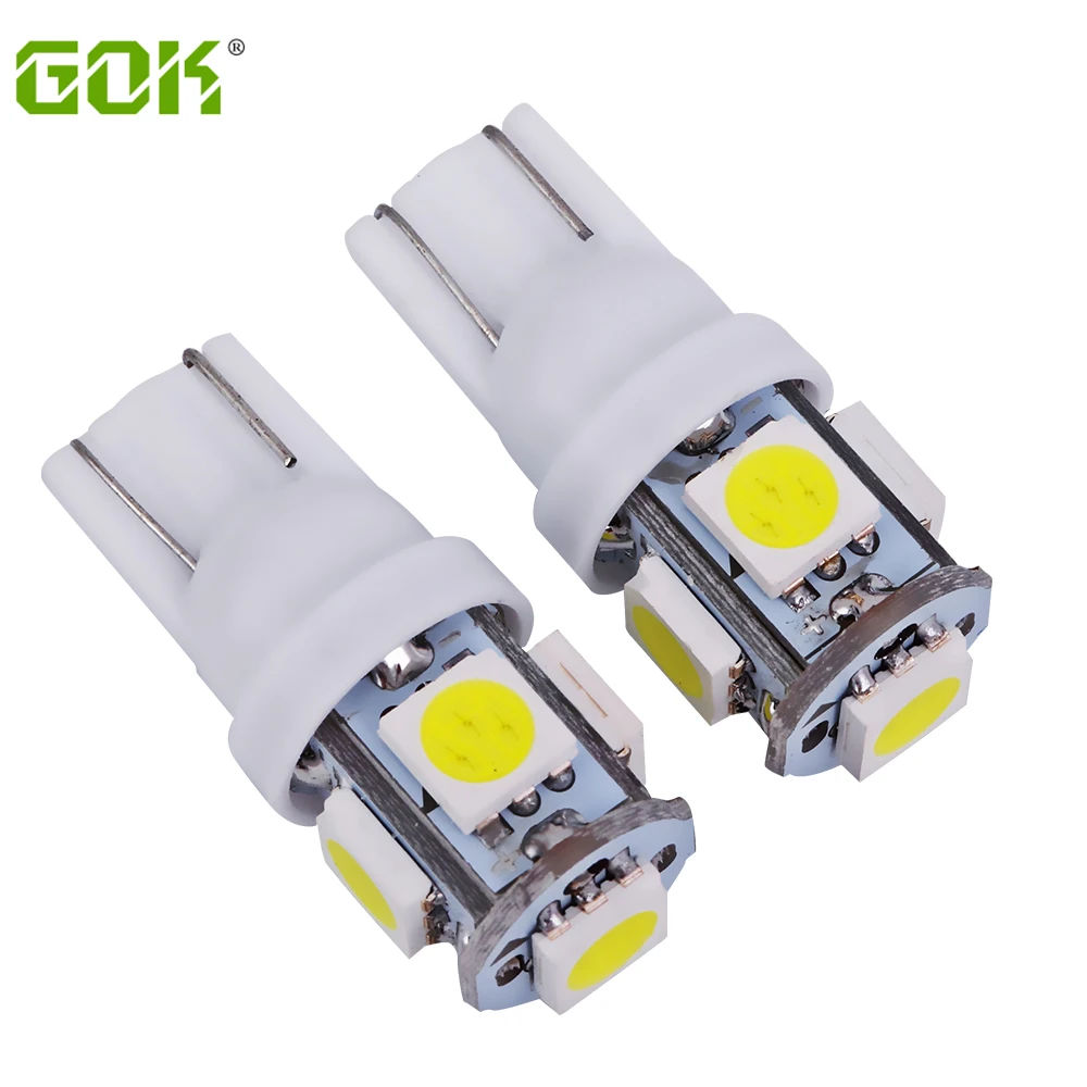

100 X Auto T10 194 168 W5W 5smd 5050 Светодиодная лампа, парковочные огни для салона автомобиля 901, индикатор, лампа для чтения, мотор Lampu Sorot