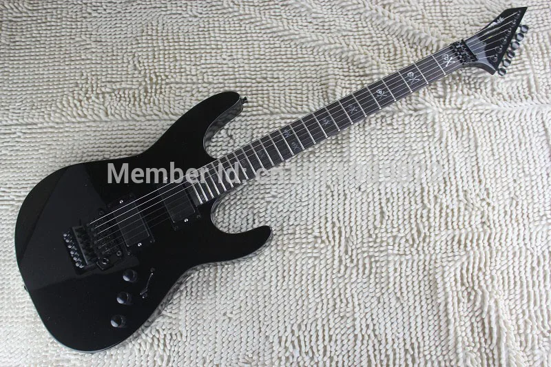 

ESP Custom Shop Signature Floyd Rose Bridge EMG Active Pickup Black 9V Battery Black Electric Guitar