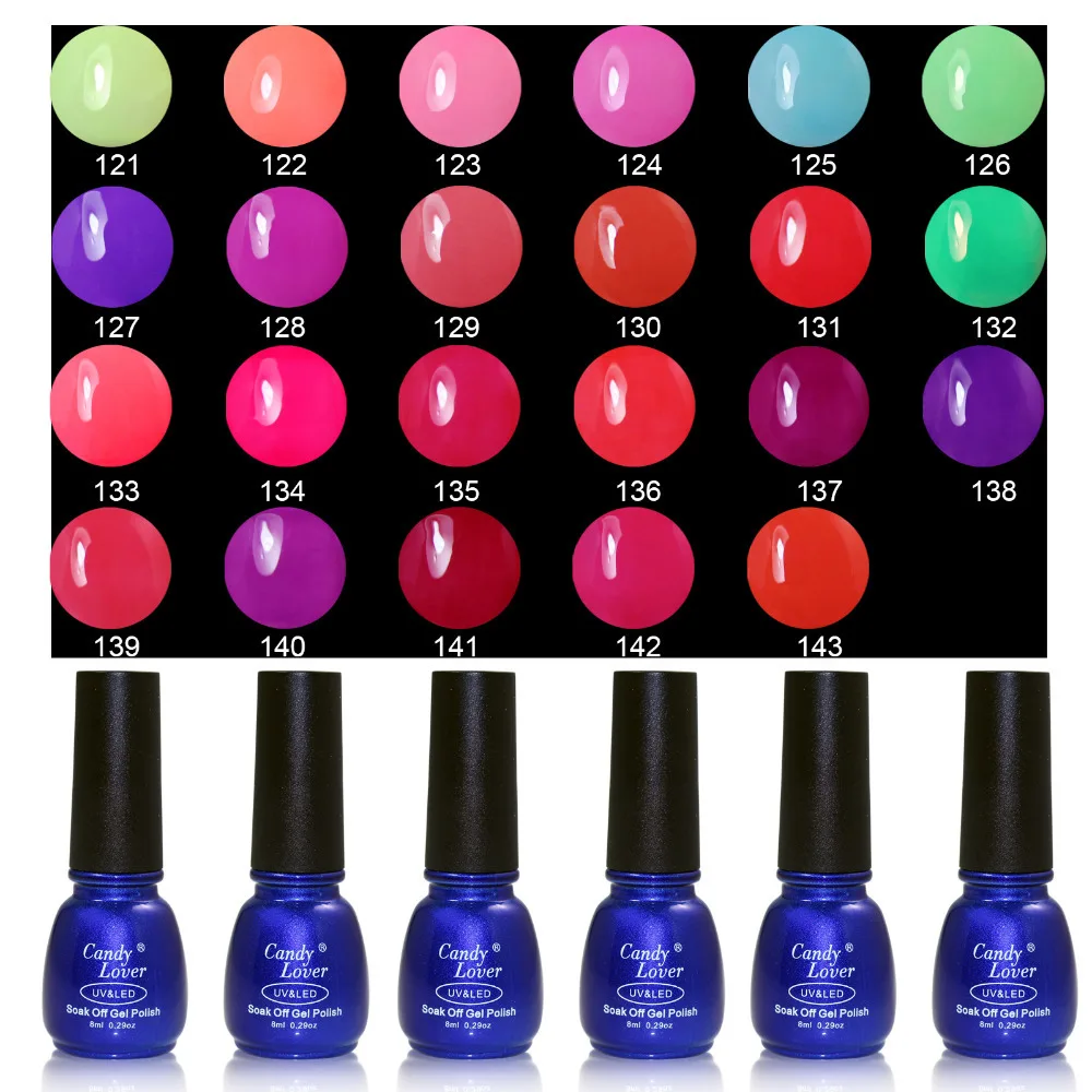 

Candy Lover 8ml Nail Gel Polish Easy Soak Off Long Lasting Gel Varnish Hot Sale 240 Gel Polish Colors For Choose Nail Art
