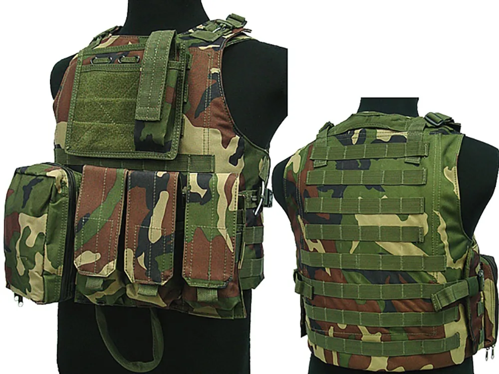 

Tactical Assault Molle Combat Vest Magazine Pouch Airsoft Paintball Military WC