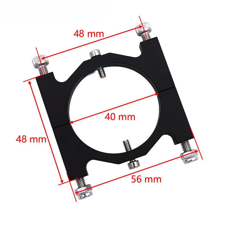2PCS Plant Protection Drone 40mm Tube Clip Aluminum Folding Arm D40mm Carbon Tube Clamp for Aerial UAV Accessories
