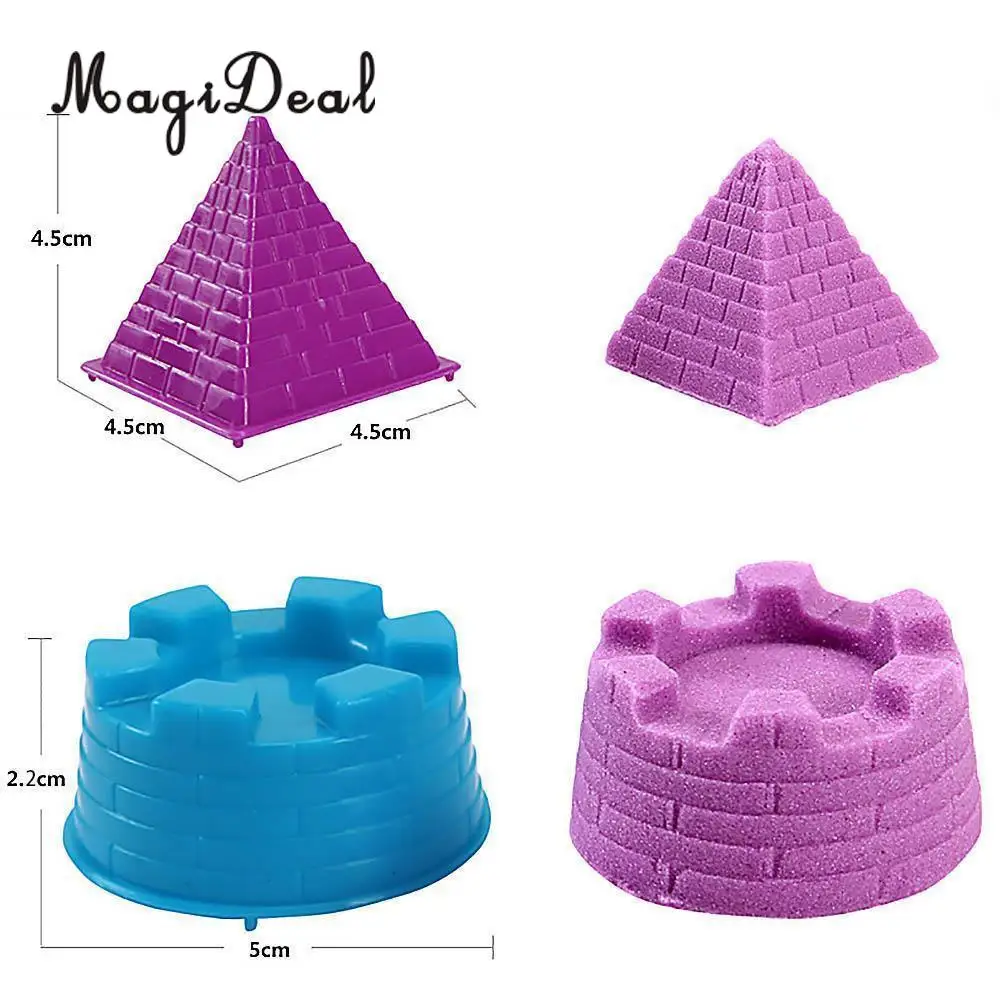 MagiDeal 6Pcs/Pack  Assorted Sand Clay Mold for Children Educational Play Sand Castle Beach Seaside DIY Bath Toys Great Gift