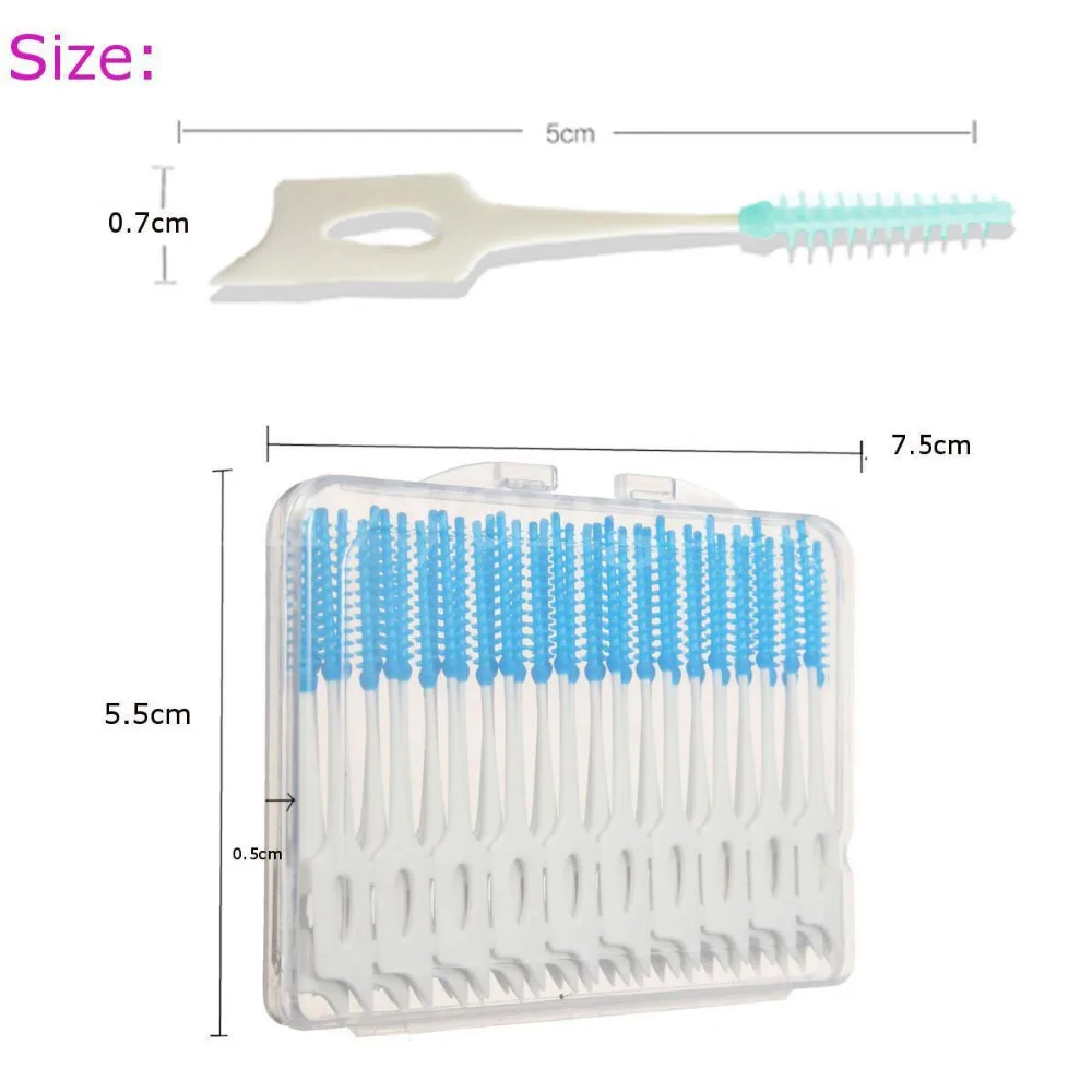 Полезная 40 шт. межзубная нить щетки для зубов для ухода за зубами инструмент для очистки горячей продажи