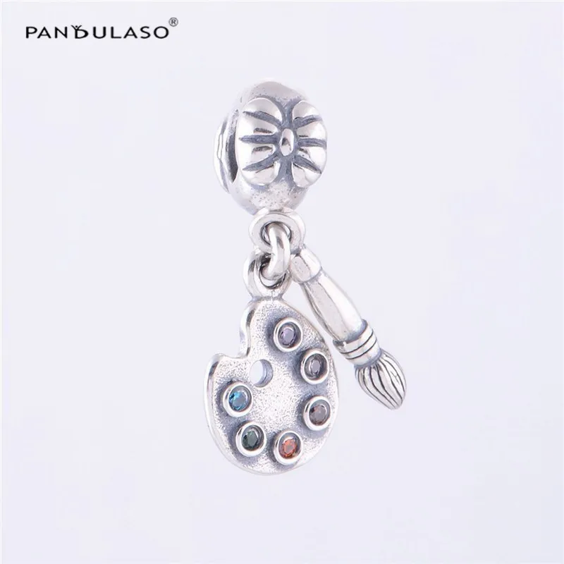 

Colorful Artist's Palette Silver Charms for DIY Beaded Bracelets Silver 925 Jewelry Painting Crystal Charms for Jewelry Making