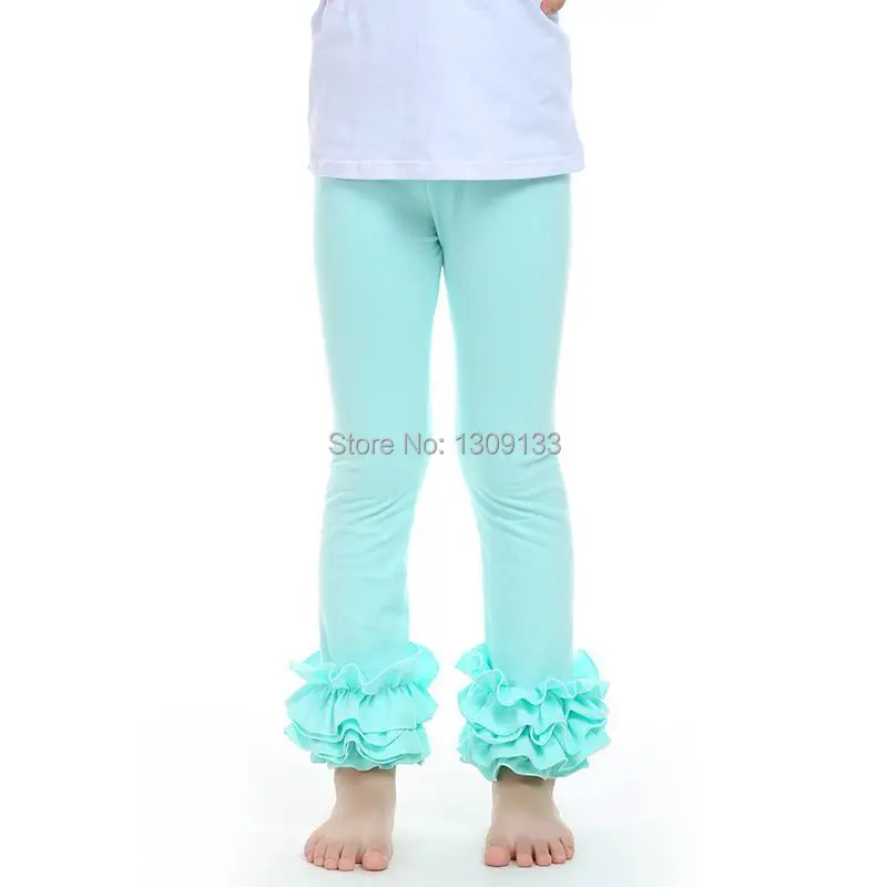 С оборками и Леггинсы для женщин Штаны для маленьких девочек дети Трехместный штаны с оборками для малышей 16 видов цветов