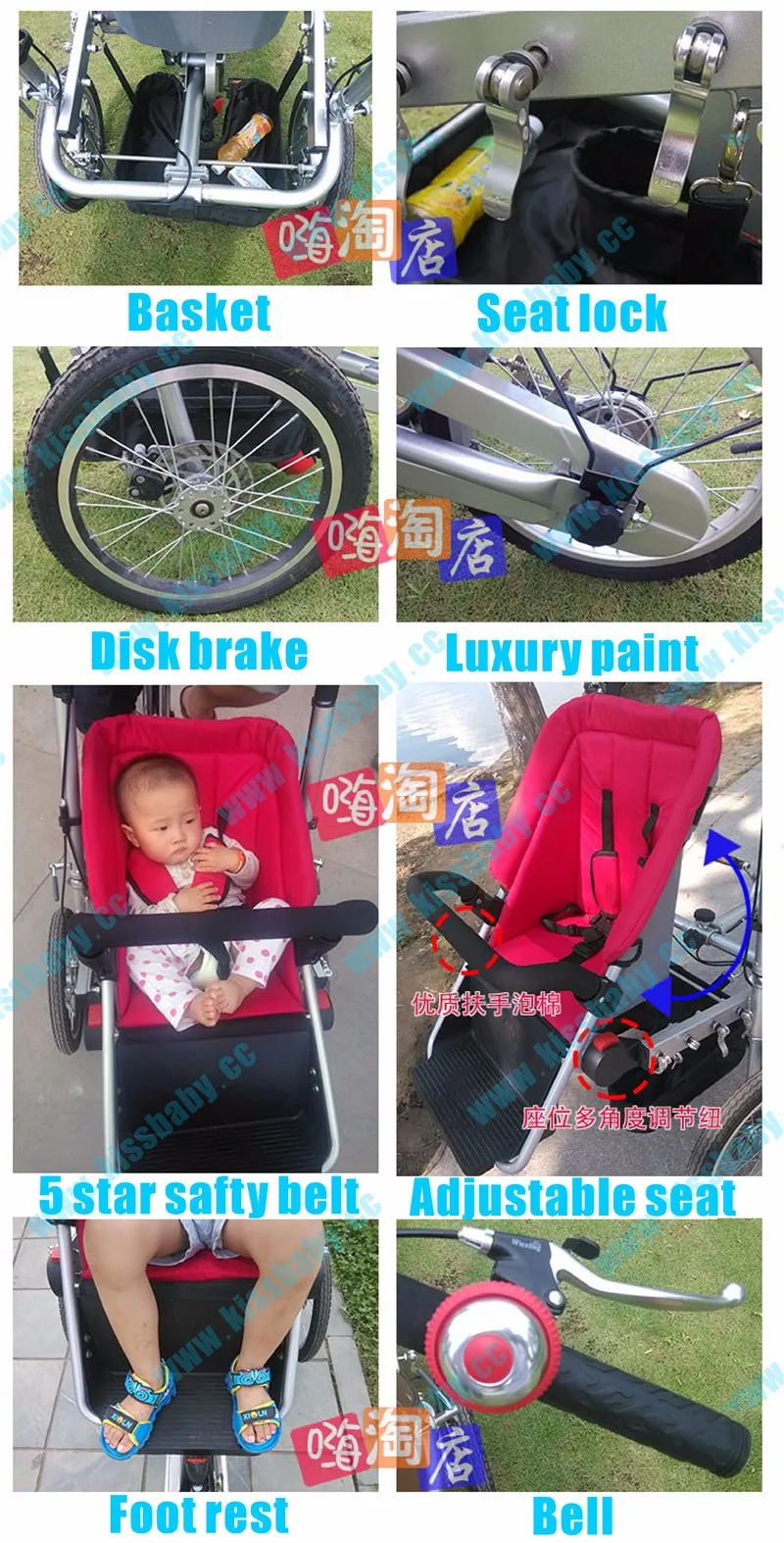 Taga twins nucia двойной ребенок мама коляска трехколесный велосипед
