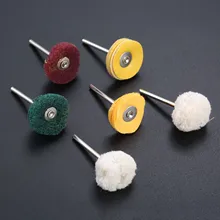 6Pcs 3mm Polisher Buffer Wheel Polishing Buffing Pad Brush For Rotary Drill Bit Electric Grinding Accessories