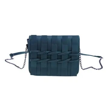 

2018 Green Women Messenger Bags PU Leather Shoulder Bag Retro Slim Long Chain Crossbody Bag Fashion Woman Handbags Sac Female