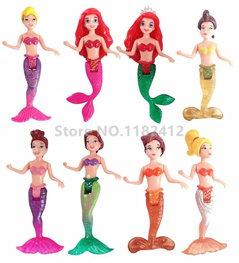 

Little Mermaid Ariel Set of 8 Pc Mermaid Dolls PVC Action Figures Plastic Fashion Models Doll Girls Toys Gifts