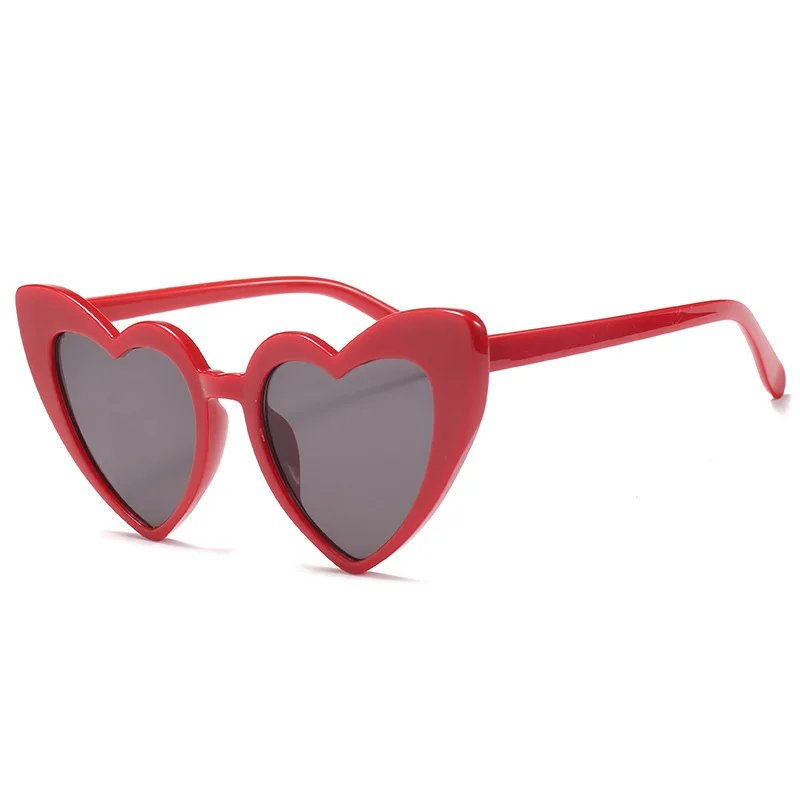 WHO CUTIE, женские солнцезащитные очки в форме сердца, Ретро стиль, блестящие солнцезащитные очки 90 s, женские розовые солнцезащитные очки в оправе, солнцезащитные очки «кошачий глаз», 475 - Цвет линз: C4