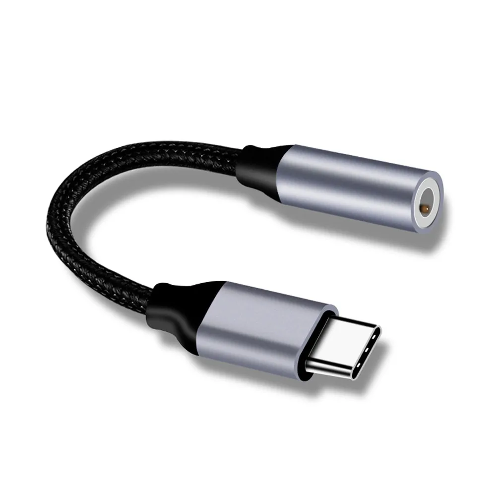 

Type-C 3.5mm Aux Audio Adapter Jack Earphone Cable USB Headphone Adapter for Huawei Mate 10 P20 Xiaomi Mi 6 6X Mix 2s