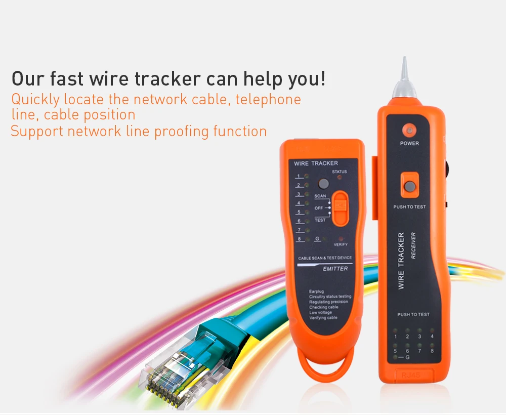 TISHRIC UTP STP Cat5 Cat6 RJ45 LAN Сетевой кабель тестер линии Finder RJ11 телефонный провод трекер Tracer Диагностика тон комплект XQ-350