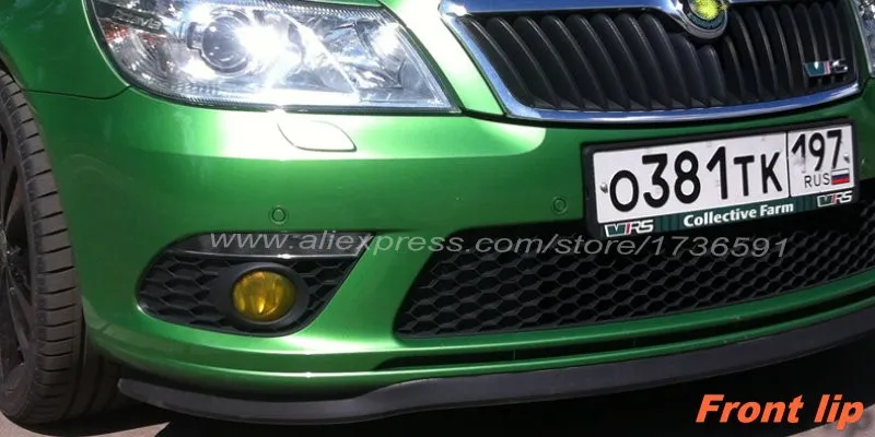 Бампер для губ отражатель губы для Skoda Octavia A2 A5 A7 Laura Fabia Rapid Superb Yeti Roomster передний спойлер юбка комплект для тела полоса