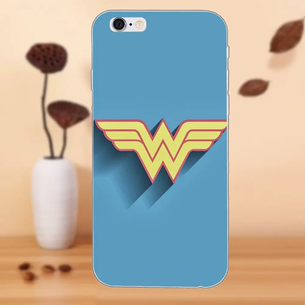 TPU Mobile For Sony Xperia Z Z1 Z2 Z3 Z4 Z5 compact Mini M2 M4 M5 T3 E3 E5 XA XA1 XZ Premium Comic Wonder Woman Logo Poster
