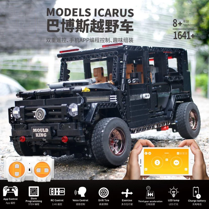 

1770pcs SUV RC Car Vehicle G500 AWD Wagon Building Blocks Bricks Compatible Legoness Technic Car MOC 2425 Motor Children Toys
