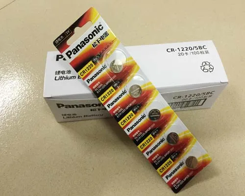 

50PCS/LOT New Original Panasonic CR1220 1220 Button Cell Coin Battery Car Remote Control Electric Alarm 3V Lithium Batteries