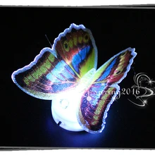 10 шт./партия, красивый светодиодный ночник с милой бабочкой, 7 цветов, настенный светильник для детской комнаты, Lamparas Luminarias Lampe