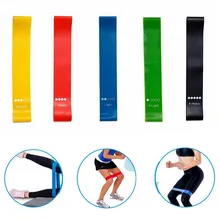 5 Colors Yoga Resistance Rubber Bands Indoor Outdoor Fitness Equipment 0.35mm-1.1mm Pilates Sport Training Workout Elastic Bands